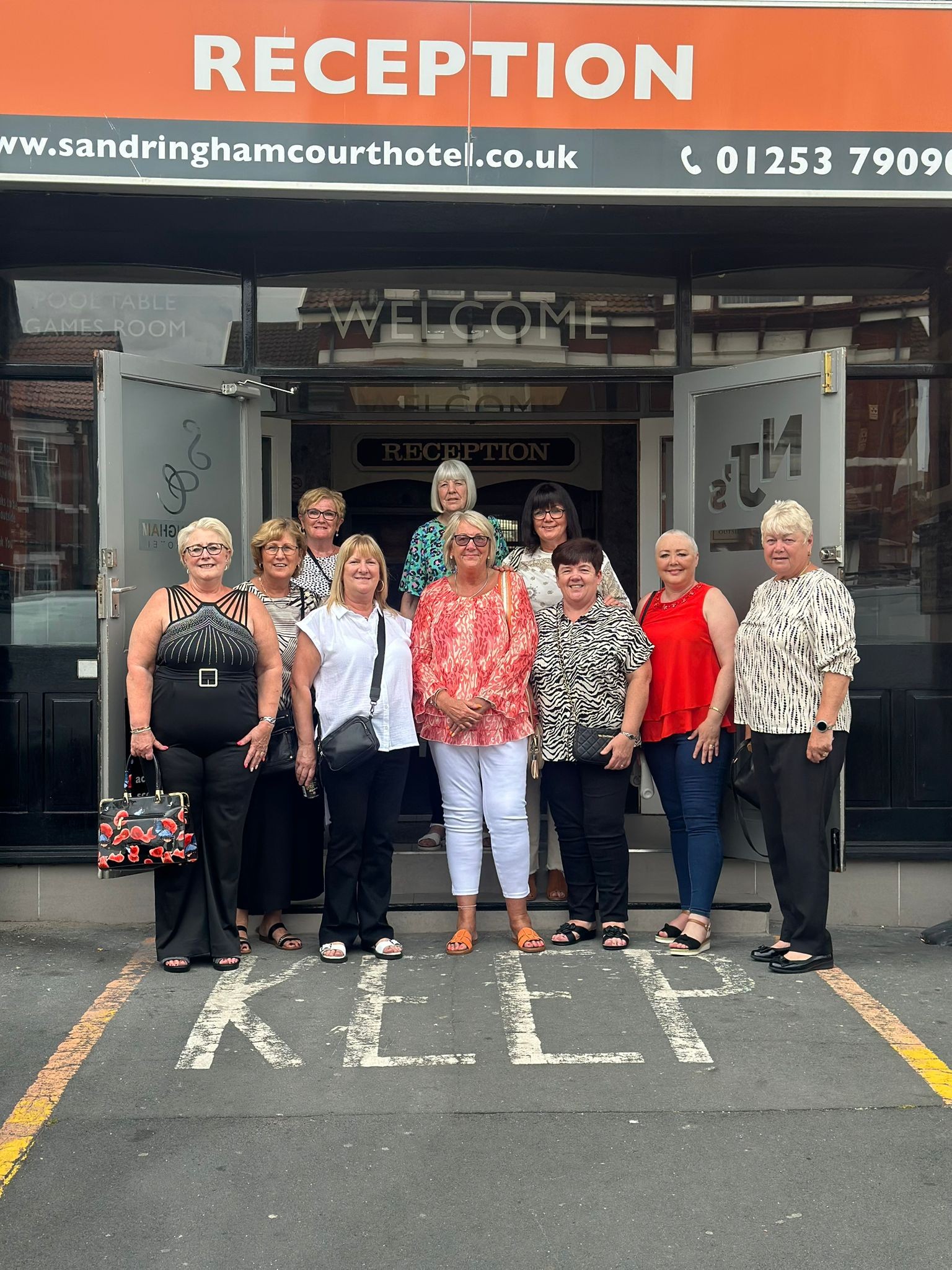 Group of guests enjoying their stay at Sandringham Court Hotel Blackpool
